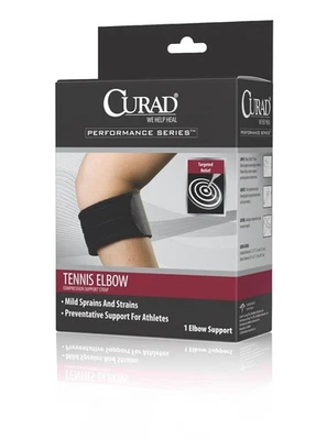 Curad Standard Universal Tennis Elbow Support Compression Strap Universal One Si - Image 1 of 2