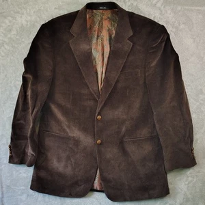 Ralph Lauren Mens Blazer Jacket 44L Brown 2-Button Corduroy Sport Coat - Picture 1 of 13