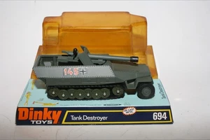 Destructor de tanques Dinky 694 Hanomag, como nuevo en paquete de burbujas original - Imagen 1 de 9