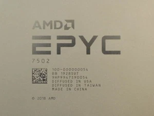 AMD epyc 7502 official version CPU processor 2.5ghz 32 core 128mb cache sp3 180w - Picture 1 of 1