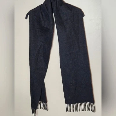 Portolano Cashmere Wool Blend Quiet Luxury Fringe Scarf - Imagem 1 de 2