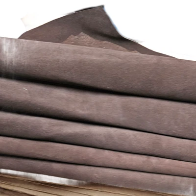 Snuff Colored Suede Sides Double Shoulder Bovine Leather - Image 1 of 4