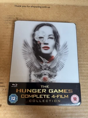 THE HUNGER GAMES COMPLETE 4 FILM COLLECTION BLU RAY STEELBOOK - New & Sealed - Image 1 of 4