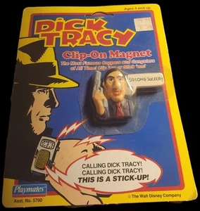 Vtg 1990 Playmates Disney Dick Tracy Clip-On Magnet Sealed “Al Big Boy Caprice” - Picture 1 of 2