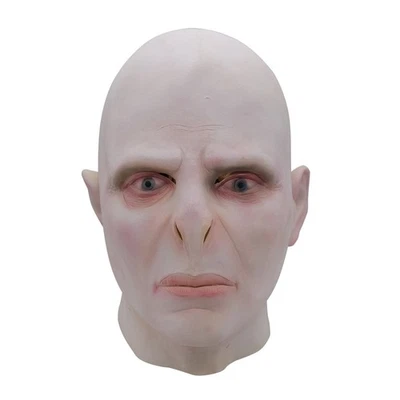 Helmet Halloween Latex The Dark Cosplay Dress Costume Lord Voldemort Mask - Image 1 of 4
