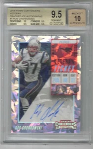 2018 Contenders Rob Gronkowski Cracked Ice Veteran Ticket Auto /24 SSP BGS 9.5 - Bild 1 von 2