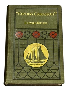 Captains Courageous, 1897, Rudyard Kipling, Hard Cover Good Used Condition - Picture 1 of 11