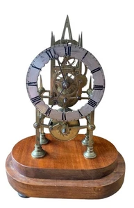 Awesome Victorian Single Fusee Skeleton Mantel Clock – ca1860 - Picture 1 of 14