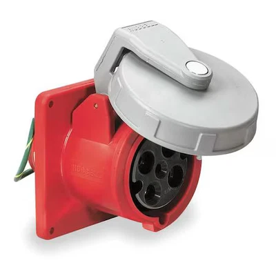 Hubbell Wiring Device-Kellems Hbl460r7w Watertight Pin & Sleeve Receptacle, 60 - Image 1 of 3