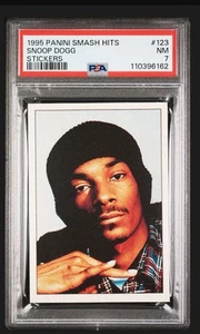 1995 Panini Smash Hits #123 Snoop Dogg Stickers PSA 7 (Music) Rookie RC - Picture 1 of 1