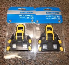 NEW LOT OF 2 PACKS = 2 Sets Total Shimano SM-SH11 SPD SL Cleat Set, Yellow
