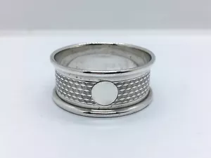 Vintage 1930s art deco style solid sterling silver Napkin Ring Serviette Holder - Picture 1 of 8