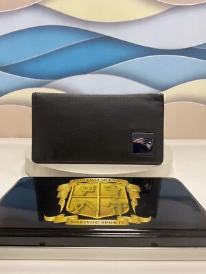 New, Patriots, NFL, Siskiyou Sports, Officially Licensed, Black, Leather, Wallet - image 1 of 4