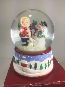 Vintage San Francisco Music Box "Let it Snow" Snowman Globe Christmas Holiday - Picture 1 of 9
