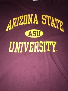 ARIZONA STATE SUN DEVILS T-Shirt von LEE SPORT Herren XXL VINTAGE Burgund ASU - Bild 1 von 5
