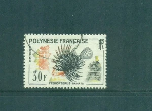 Polinesia Francese 1962 30fr Radiato Pesce Leone VFU - Foto 1 di 1