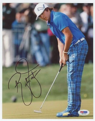 Rickie Fowler Auto Signed Photo 8x10 Autograph PSA DNA Authentic COA Golfer - Image 1 of 3