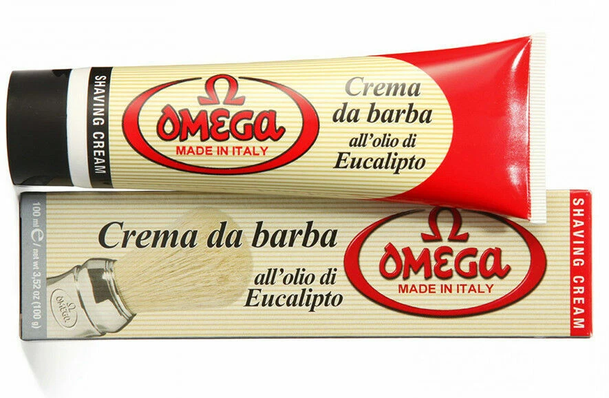 Jabón de afeitar Omega con aceite de eucalipto en tubo 5,07 oz. Foto 1 de 1