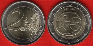 Portugal 2 euro 2009 "Introduction of the Euro" BiMetallic UNC - Picture 1 of 1