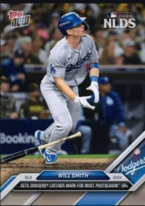 MLB Bunt 24 Digital Card | Topps NOW 10.9 DODGERS Most POSTSEASON HRs Will Smith - Bild 1 von 2