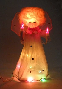 RARE Lighted Angel Treetopper Sterling HOUSE OF LLOYD Original Box MIB VTG WORKS - Picture 1 of 12