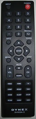 Brand New Original DX-RC02A-12 LCD TV Remote Control For DYNEX LCD TV - Image 1 of 3