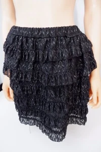 Isabel Marant Black Ruffle Skirt Size 36 Uk 8 Vgc Womens  - Picture 1 of 6