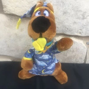 Scooby Doo Peluche 12" Camisa Noche Hora de Dormir PJs Moon Stars Gorra Cartoon Network - Imagen 1 de 6