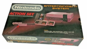 RARO Original 1988 Nintendo NES Juego de Acción Consola Gris Con Caja Probada - Imagen 1 de 10