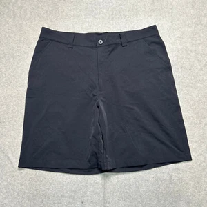Under Armour Bent Grass Golf Shorts Mens 38 Black 9" Performance Stretch Casual - Picture 1 of 10