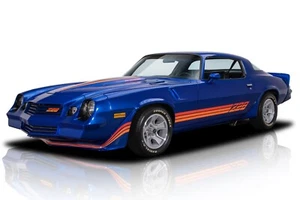 Chevrolet Camaro Z-28 1981 (azul) póster | 24x36 pulgadas | autos Z - Imagen 1 de 1