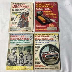 Set Of 4 Popular Mechanics Magazines Technology Science Automotive 1969 - Picture 1 of 3