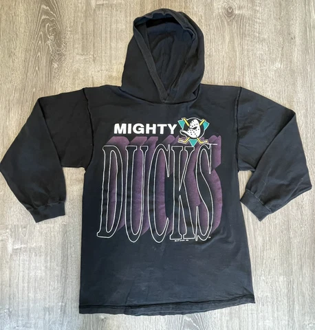 Vintage Anaheim Mighty Ducks lightweight hoodie Medium RARE 1994 19x24 Cover