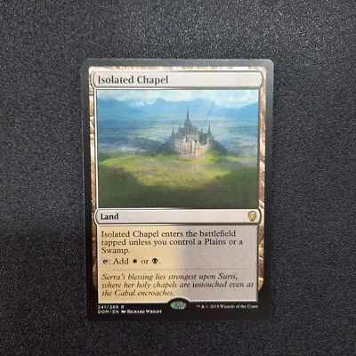 Magic the Gathering, Isolated Chapel, Dominaria, Check Land, English, NM - Image 1 of 4