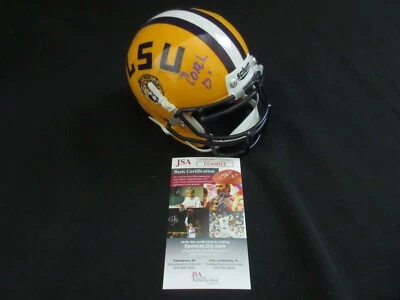 ED ORGERON SIGNED LSU TIGERS MINI HELMET w/GeauxTigers JSA COA EXACT PROOF - Image 1 of 4