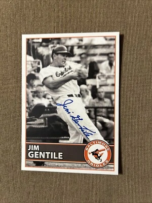 Jim Gentile Orioles  Autographed Postcard - Image 1 of 2