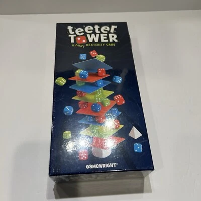 Teeter Tower: A Dicey Dexterity Game By Gamewright 2022 Ages 8+ NEW - Image 1 of 4
