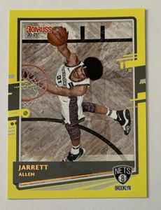 2020-21 Panini Donruss Basketball Jarrett Allen Brooklyn Nets Yellow Flood #140! - Bild 1 von 2