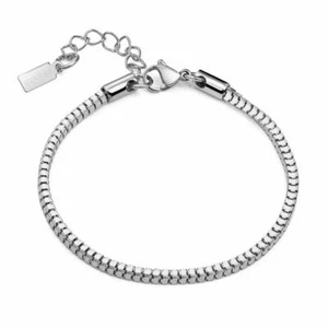 Armband Silber 750er Weißgold 18 Karat vergoldet Damen Herren WASSERFEST B3404DL - Picture 1 of 3