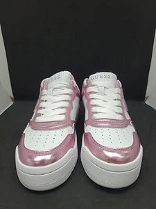 NEW Guess Miram Casual Shoes - White/Pink Size 6M - Picture 1 of 8