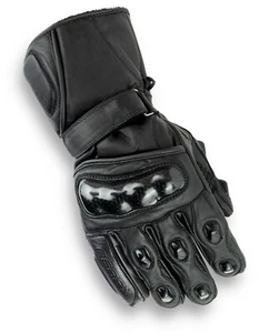 Aniline Leather Motorbike Gloves Thermal Waterproof Winter Carbon Protection - Picture 1 of 10