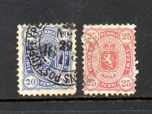 Finnland Briefmarkenlot - Scott #'s 21, 22 - gebraucht - Bild 1 von 1