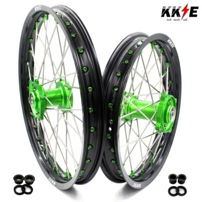 KKE 17/14 Big Kid's Wheels Rim for Kawasaki KX85 KX80 KX100 KLX140 Green - Image 1 of 4