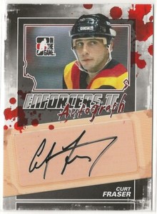 2013-14 ITG Enforcers Autographs #ACF Curt Fraser In The Game AUTO