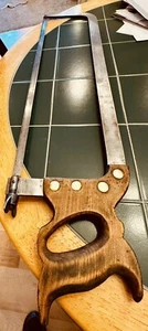 Fleisch-/Knochensäge, Henry Disston & Sons Co. Stahlguss Nr. 5 Bügelsäge 26" Klinge - Bild 1 von 12