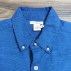Carbon 2 Cobalt Shirt Blue S Long Sleeve Button Up Flannel Polka Dot Micro Dots