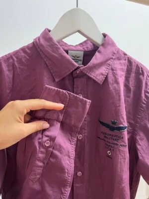 Lote 2 Camisas Manga Larga Aeronautica Militare Talla M Algodón Foto 1 de 4