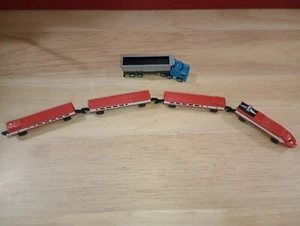 MICRO MACHINES Continental Bullet Train &Micro Action Peterbilt Blue Semi Truck - Picture 1 of 3