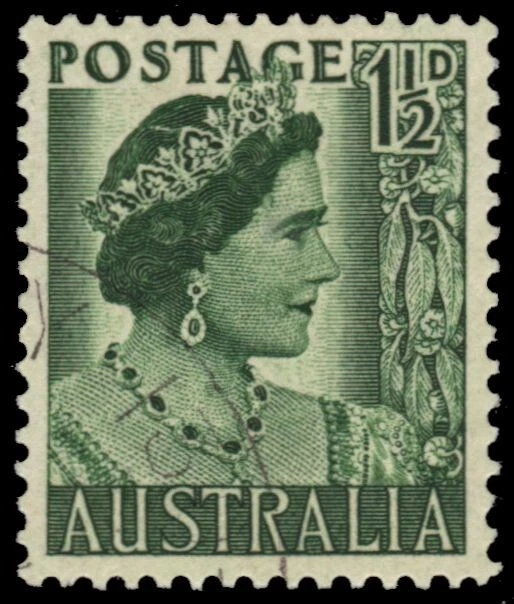 AUSTRALIA 230 (SG236) - Queen Mother Elizabeth "1950 Deep Green" (pa76866) - Imagem 1 de 1