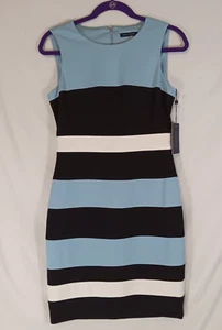 Tommy Hilfiger Size 4 blue striped dress NWT - Picture 1 of 4